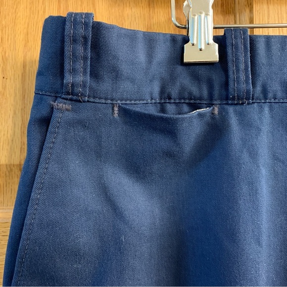 Vtg Work N'Sport Navy Pants 42X28 Polyester/Cotton Blend Workwear Made In USA - Picture 3 of 10